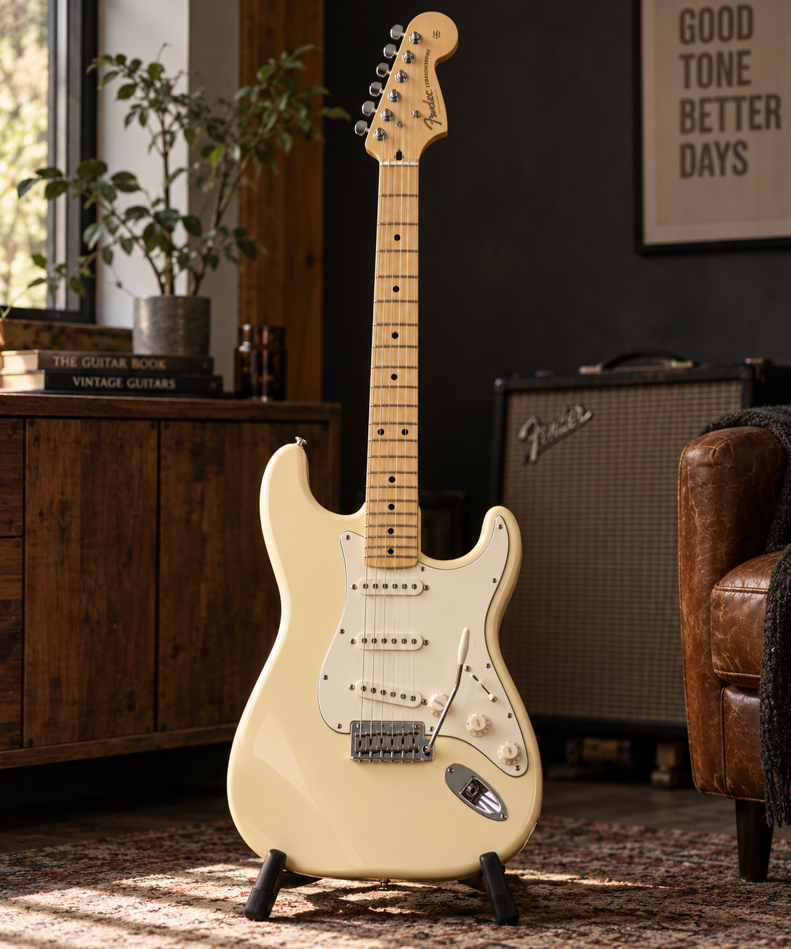 Fender Stratocaster Player, Buttercream